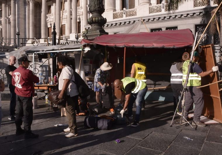 El Gobierno de la Ciudad llevó adelante otro desalojo Foto: Prensa Gobierno de la Ciudad