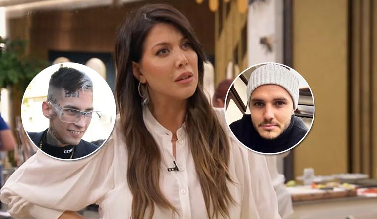 Wanda Nara no puede hablar de los escándalos mediáticos. Foto: Captura TV