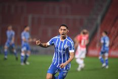 La celebración de Arce tras el segundo gol del Expreso Foto: Télam La celebración de Arce tras el segundo gol del Expreso Foto: Télam