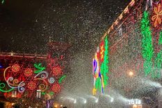 Con nieve recreada, el la Ciudad de México espera la Navidad. Foto: Antonio Riccobene/MDZ
