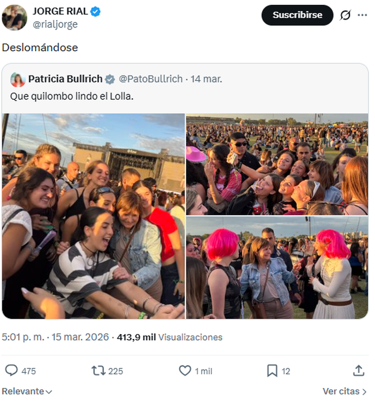 Jorge Rial contra Patricia Bullrich. Jorge Rial contra Patricia Bullrich.