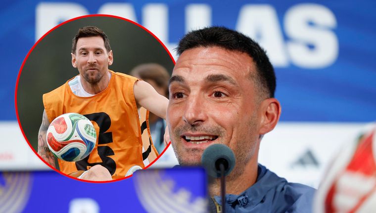 Lionel Scaloni confirmó que Messi será suplente ante Jordania.