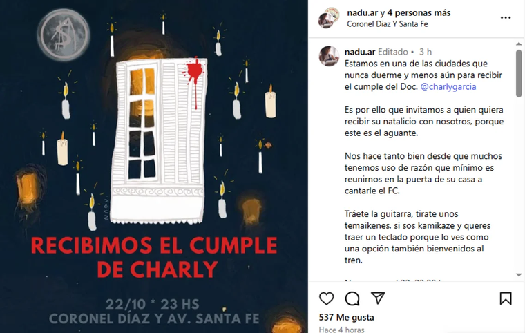 La marea de seguidores de Charly García ya está lista para el La marea de seguidores de Charly García ya está lista para el