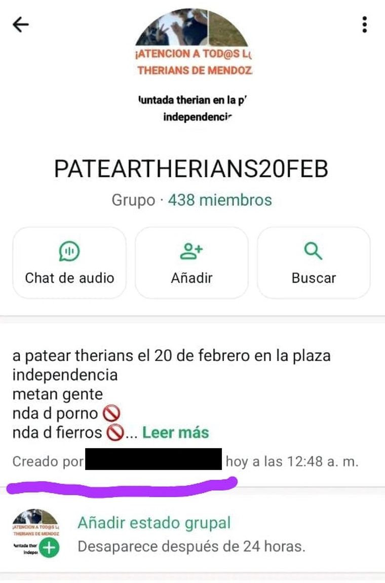 Grupo de WhastApp para atacar therians. Grupo de WhastApp para atacar therians.