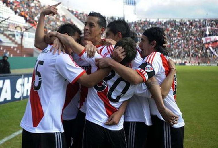 Todo River festeja el gol de Affranchino. Foto: Télam