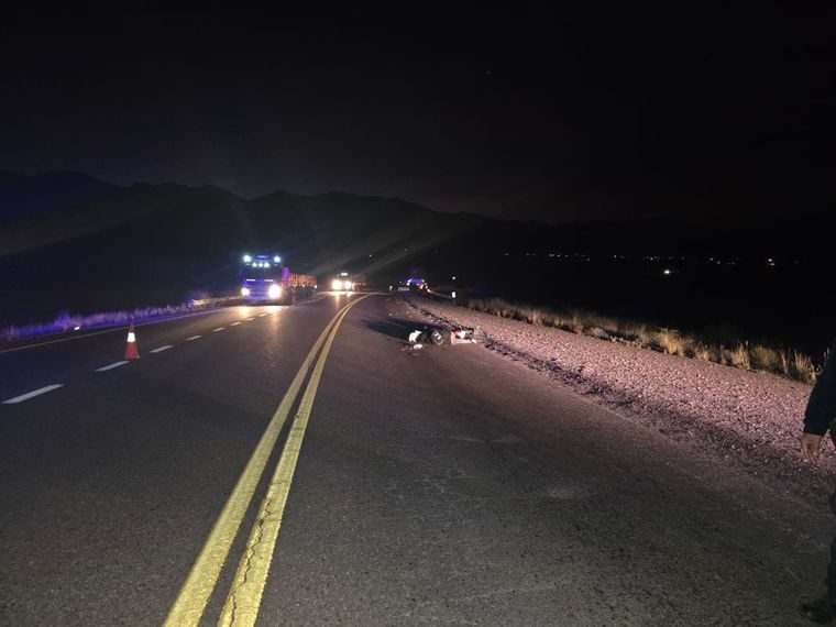La escena del accidente en alta montaña. Foto: Gentileza.