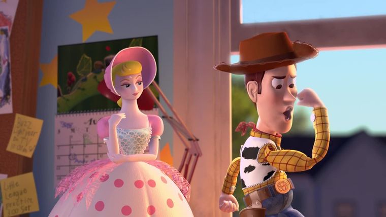 TOY STORY En la cuarta entrega, Bo Beep y Woody comparten momentos tiernos Foto: DISNEY