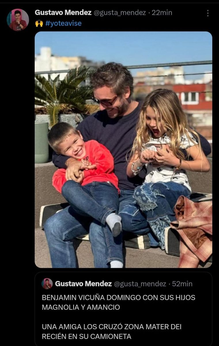 Una postal de domingo. Créditos: Captura de X / gusta_mendez Una postal de domingo. Créditos: Captura de X / gusta_mendez