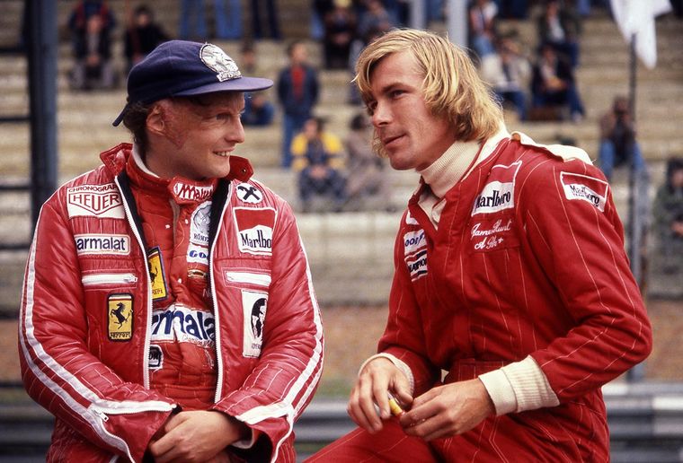Lauda y Hunt, una de las rivalidades historicas de la F1.