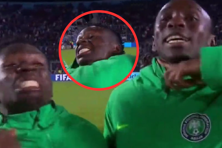 Nigeria eliminó a la Selección argentina y dos jugadores dejaron un gesto muy polémico frente a cámaras Foto: TyC Sports