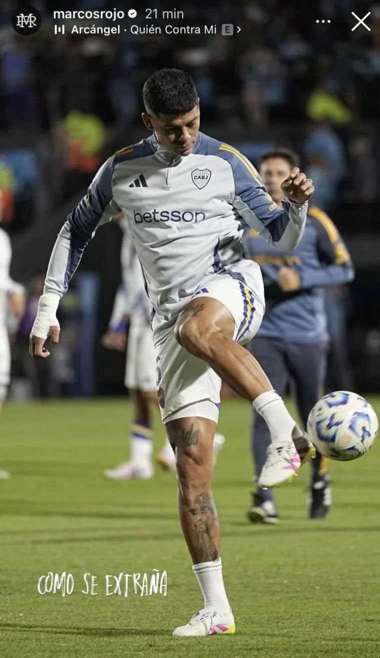 El sugestivo posteo de Marcos Rojo en la previa del partido de Boca El sugestivo posteo de Marcos Rojo en la previa del partido de Boca