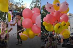 se hizo viral luego de comprarle 28 globos a una payasa en san juan