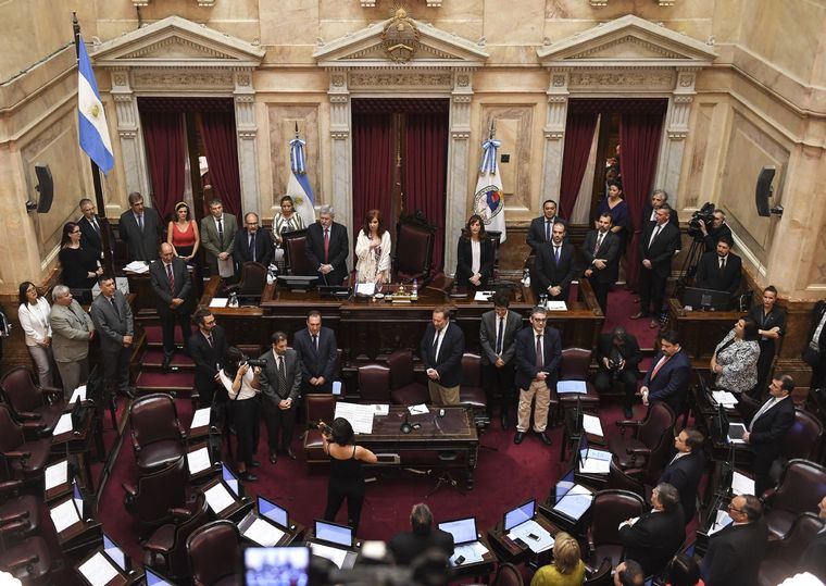 Cámara de Senadores. Foto: Télam