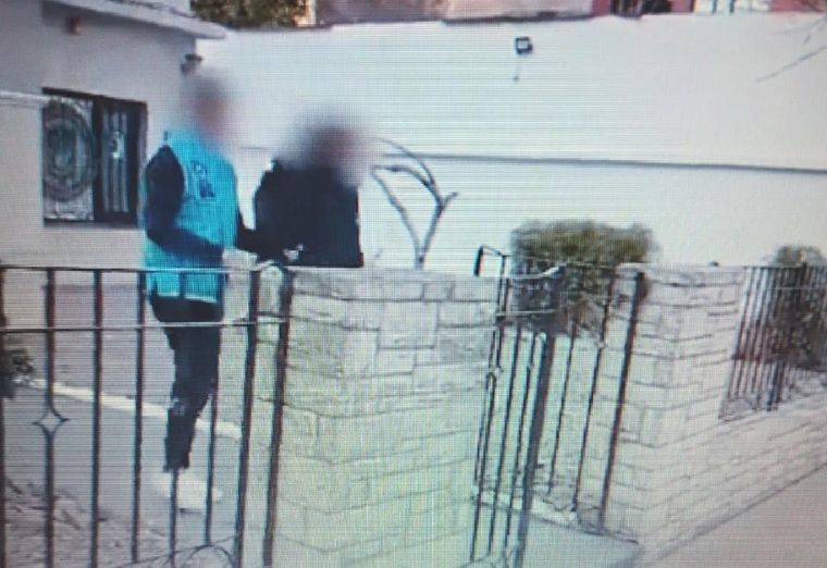 El momento de la detención del prestamista. Foto: Noticias Argentinas