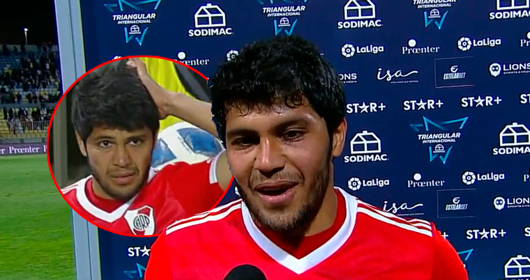 Robert Rojas volvió a la Primera de River tras siete meses y se rio de una jugada que en la que alarmó al Millonario.