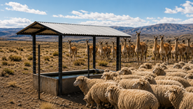 Doce guanacos pueden impedir que cien ovejas accedan al agua. Doce guanacos pueden impedir que cien ovejas accedan al agua.