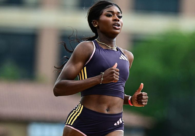 La atleta se quedó con las ganas de competir en la disciplina. Foto: Instagram @ofili.fa