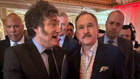 Javier Milei y Peter Lamelas en noviembre del año pasado.