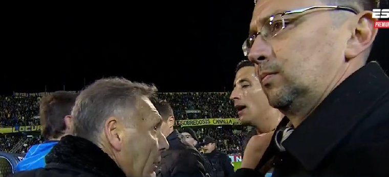 Russo explotó contra el árbitro tras el empate agónico de River ante Central Foto: ESPN