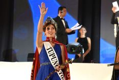 Mayra Tous, cuando fue elegida Reina Nacional.