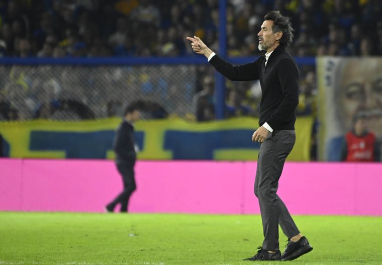 Eduardo Domínguez habló tras la victoria ante Botafogo. Foto: Fotobaires