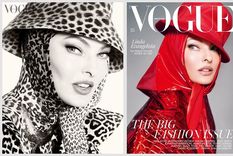 Portadas de la revista Vogue con Linda Evangelista Foto: STEVEN MEISEL/VOGUE