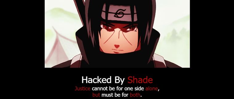 Mensaje Uno de los mensajes que suele dejar el hacker.