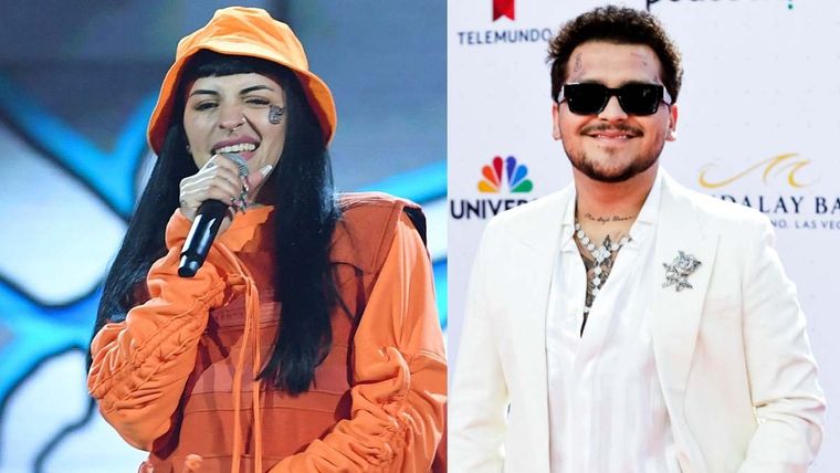 CHRISTIAN NODAL Y CAZZU SE BESARON EN PÚBLICO Foto: UNO TV