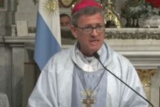 Jorge García Cuerva en la misa de este domingo por la peregrinación a Luján.