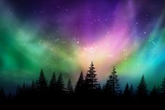 Aurora boreal en Canadá Foto: Ilustrativa