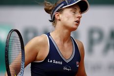 Podoroska no puede dejar atrás su lesión Foto: EFE