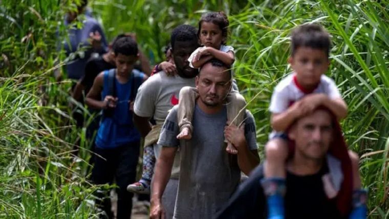 Más del 20% de los migrantes que tratan de cruzar la peligrosa selva del Darién son niños. Foto: BBC