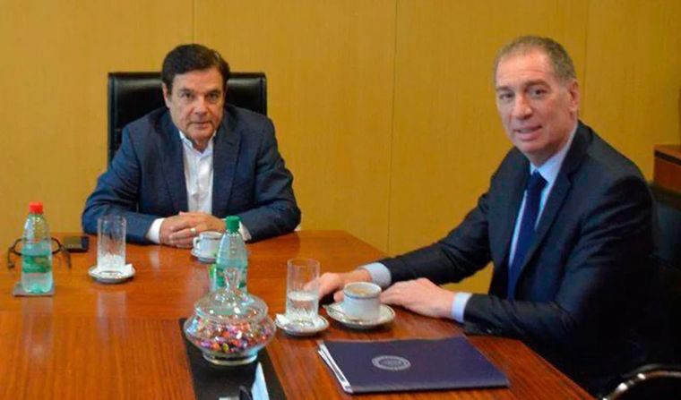 Santilli junto a Carlos Rovira Santilli junto a Carlos Rovira