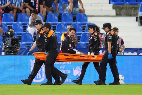 El sentido mensaje de Batalla tras su impactante lesión en Rayo Vallecano.