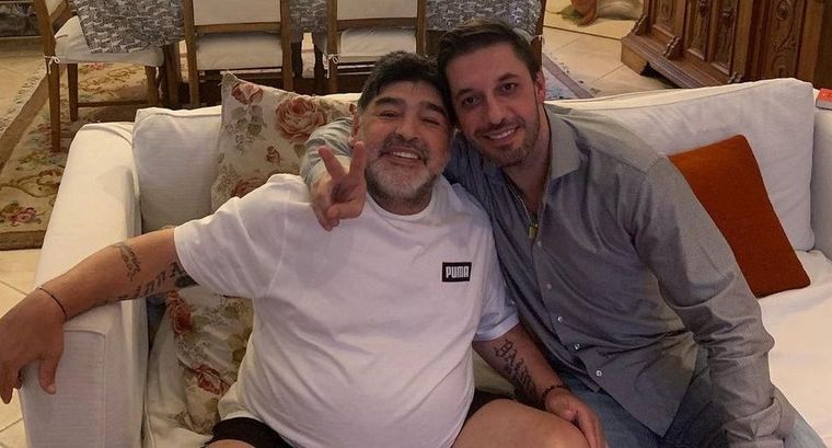 Diego Maradona y Matías Morla