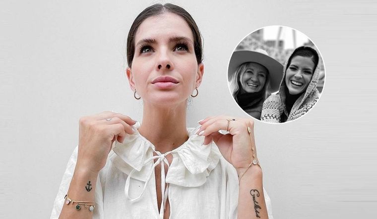 La China Suárez fue a tatuarse junto a su madre, Marcela Riveiro