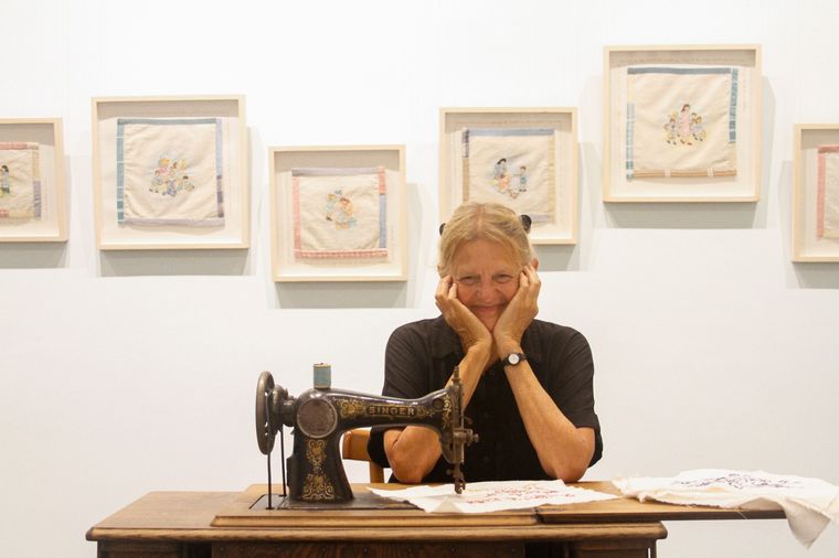 Viviana Debicki, en su actividad como artista Foto: Gentileza