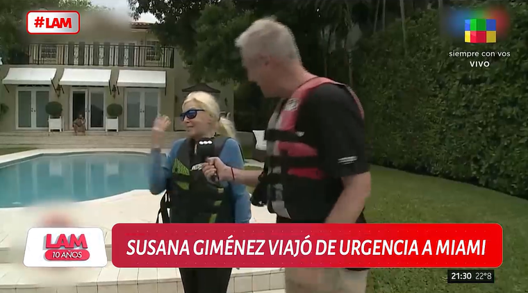 Susana Giménez viajó de urgencia a Estados Unidos. Foto: captura de video/ América TV. Susana Giménez viajó de urgencia a Estados Unidos. Foto: captura de video/ América TV. 