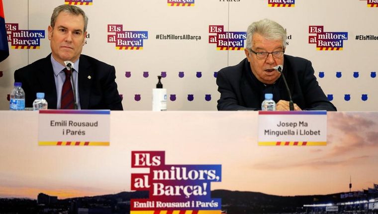 Emilil Rousaud y Josep María Minguella. Foto: publicada en Mundo Deportivo