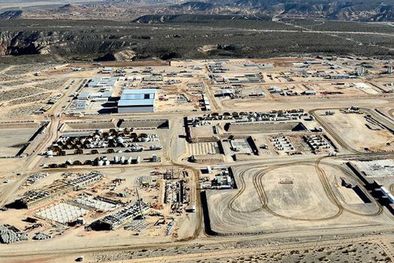 MDZol | Para extraer las sales de potasio se ha montado una ciudad para 4 mil personas en pleno campo. Foto: Gentileza