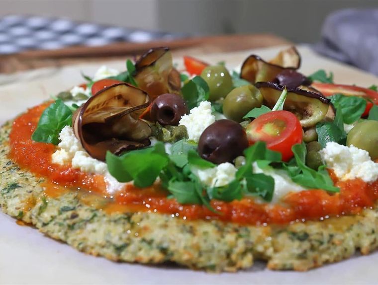 Una pizza diferente y muy sabrosa.