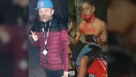 Los dos presuntos motochorros detenidos: Joshua Gómez Quiroga —a la izquierda— y el menor de edad. (Se pixelan los rostros por pedido judicial) Los dos presuntos motochorros detenidos: Joshua Gómez Quiroga —a la izquierda— y el menor de edad. (Se pixelan los rostros por pedido judicial)