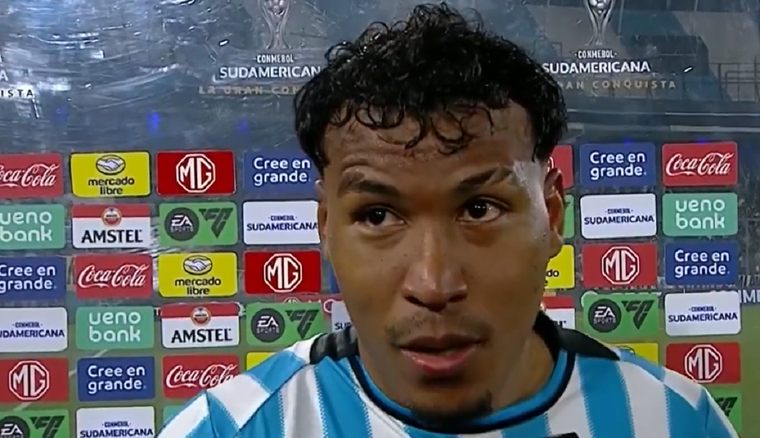 El delantero habló tras el partido. Foto: Captura