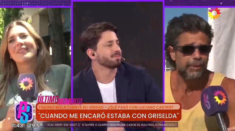 Tamara Bella mandó al frente a Luciano Castro. Tamara Bella mandó al frente a Luciano Castro.