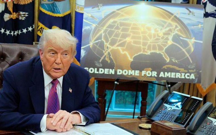 Trump anuncia la construcción de un domo dorado para la defensa aérea de EE.UU. Foto: BBC.