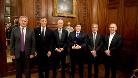 Javier Milei junto al banquero Jamie Dimon Javier Milei junto al banquero Jamie Dimon