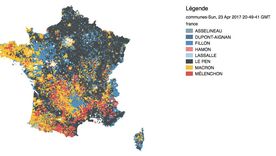El mapa de la profunda grieta  ideológica de Francia