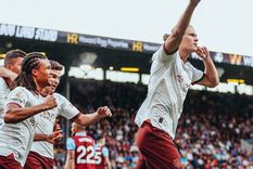 Erling Haaland celebra el segundo gol del City. Foto: Manchester City