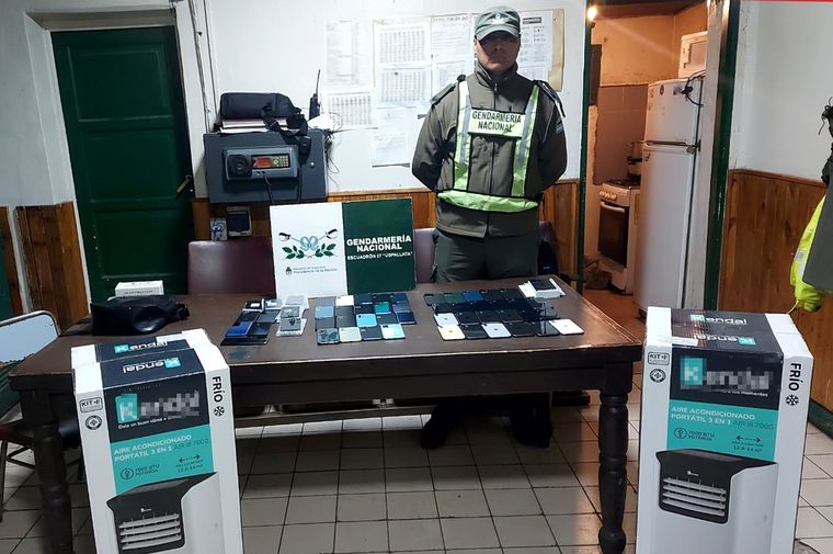 El procedimiento ocurrió en la Ruta 7. Foto: Gendarmería Nacional