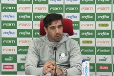 El DT de Palmeiras, con la cabeza puesta en Boca. Foto: Captura